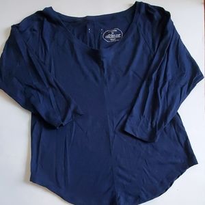 Oiselle 3/4 Length Wool Blue Sweater